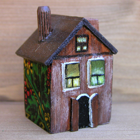 Купить интерьерный домик ручной работы из дерева «Ангора»