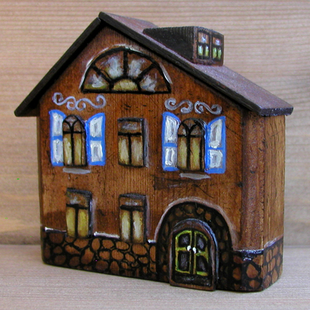 Купить интерьерный домик ручной работы из дерева «Финлард»