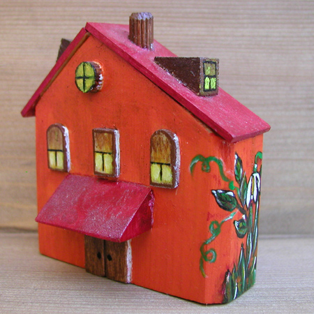 Купить интерьерный домик ручной работы из дерева «Ингилиа»