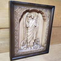 Купить резную икону «Ангел Хранитель»